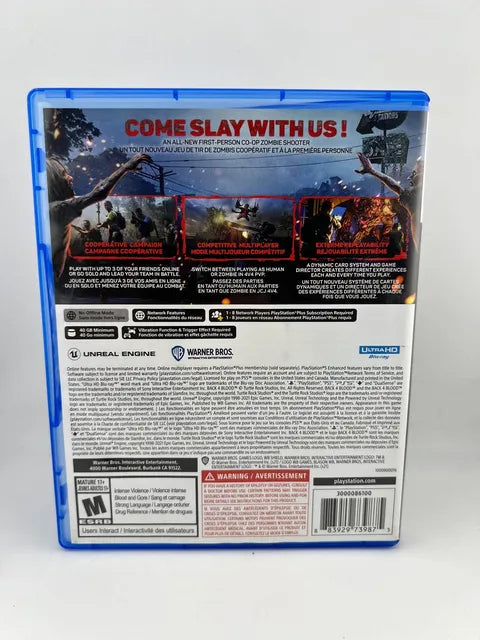 Back 4 Blood Playstation 4 PS4