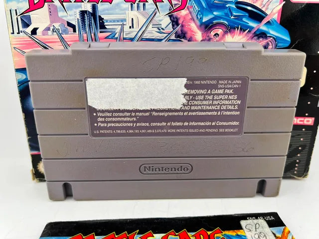 Battle Cars Super Nintendo Snes