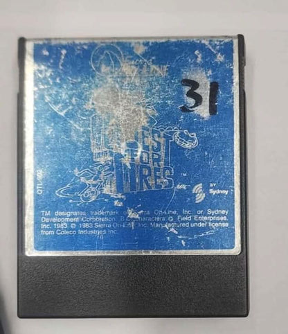B.C.'S QUEST FOR TIRES COLECOVISION CV jeux video game-x