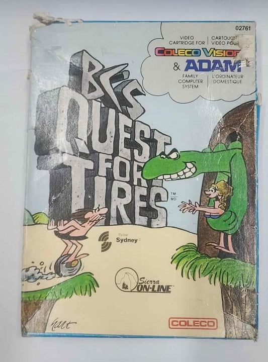B.C.'S QUEST FOR TIRES COLECOVISION CV jeux video game-x