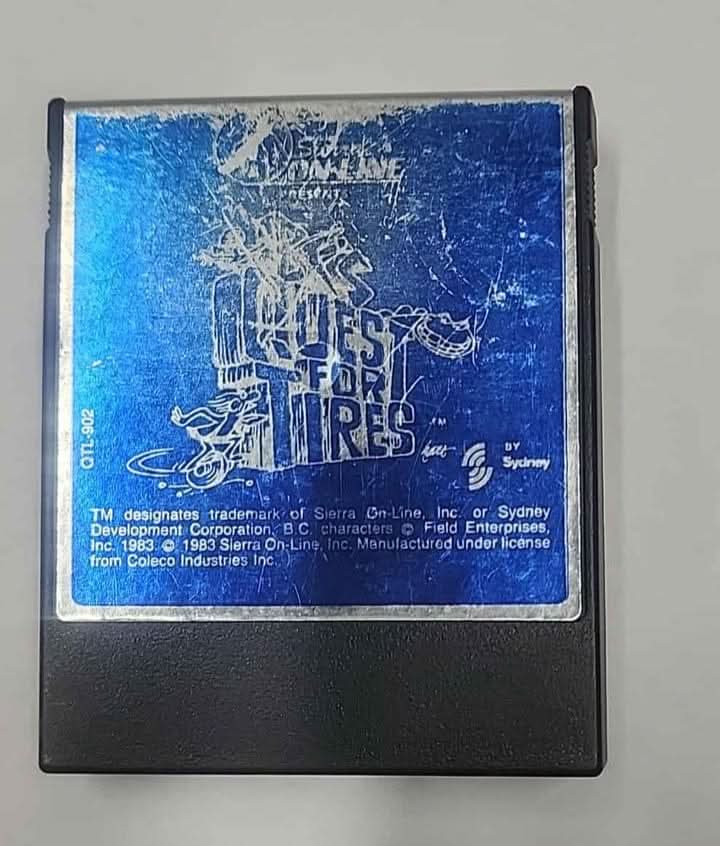 B.C.'S QUEST FOR TIRES COLECOVISION CV jeux video game-x