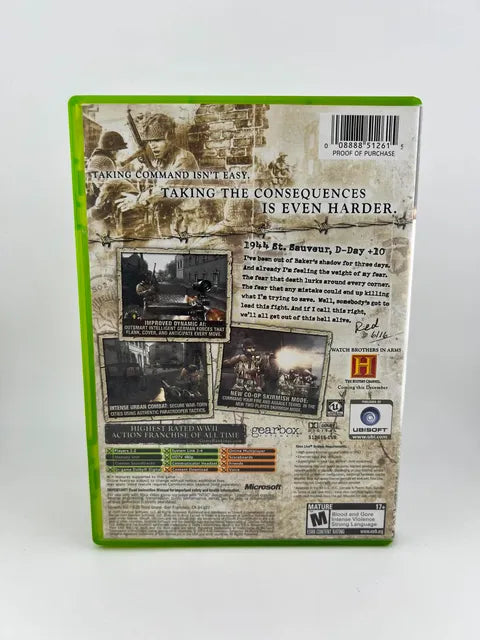 Brothers in Arms Earned in Blood Xbox
