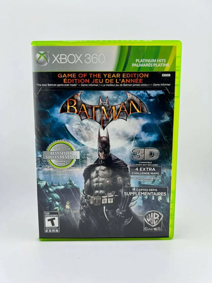 Batman: Arkham Asylum Game Of The Year Platinum Hits Xbox 360 X360