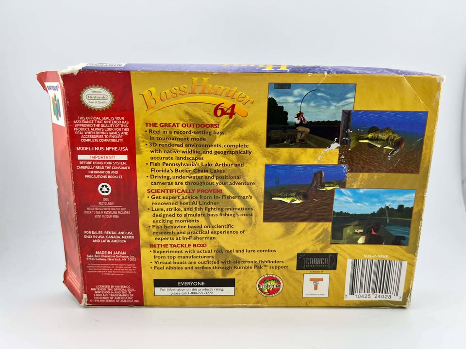 Bass Hunter 64 Nintendo 64 N64