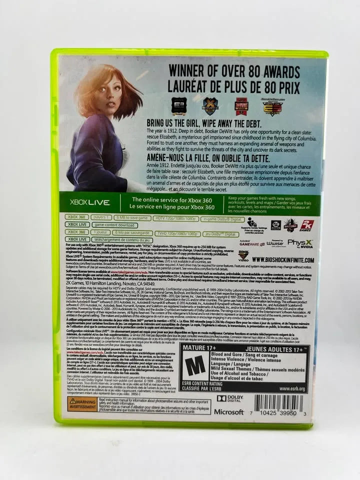 Bioshock Infinite Xbox 360 X360