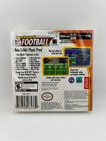 Backyard Sports Football 2006 NFL Game Boy Advance Gba