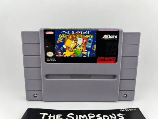The Simpsons Bart's Nightmare Super Nintendo SNES