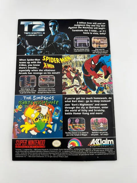 The Simpsons Bart's Nightmare Super Nintendo SNES