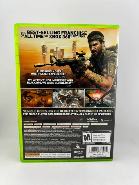 Call of Duty Black Ops Xbox 360 X360