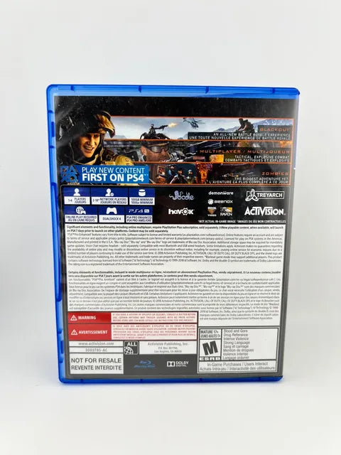 Call of Duty: Black Ops 4 Playstation 4 PS4
