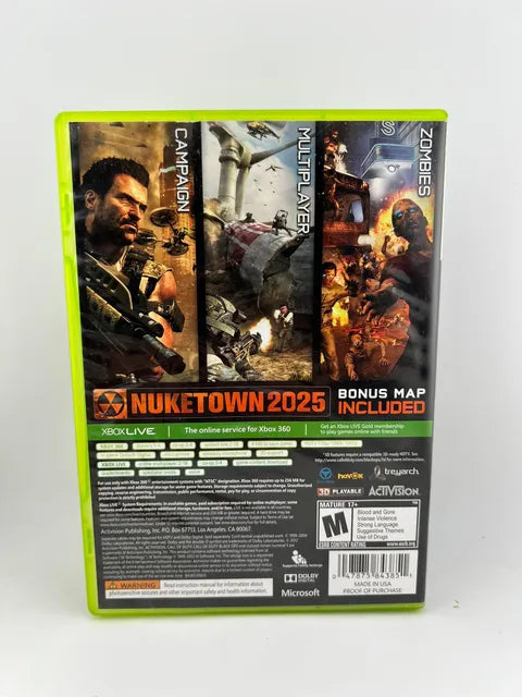 Call Of Duty Black Ops II 2 Xbox 360 X360