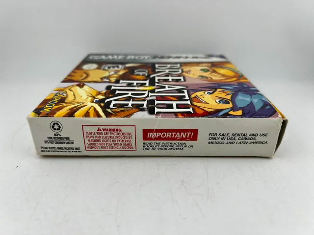 Breath of Fire Game Boy Advance GBA