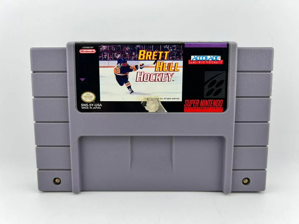 Brett Hull Hockey Super Nintendo Snes