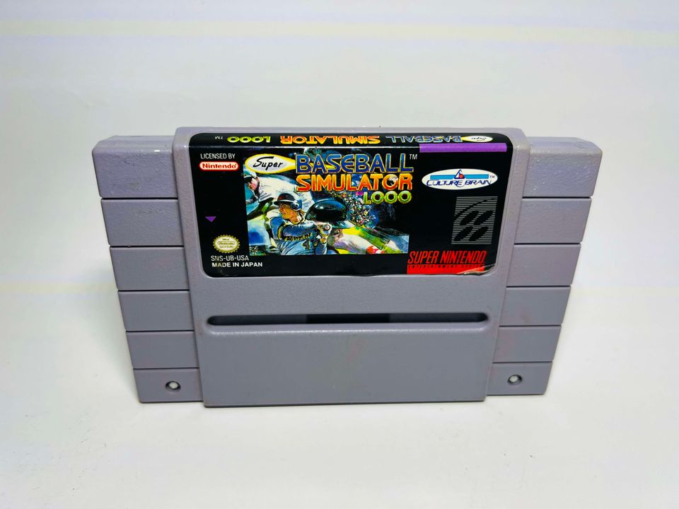 SUPER BASEBALL SIMULATOR 1.000 SUPER NINTENDO SNES - jeux video game-x