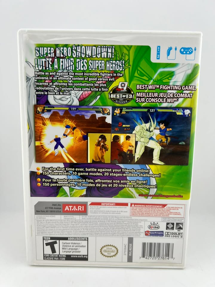 Dragon Ball Z Budokai Tenkaichi 3 Nintendo Wii