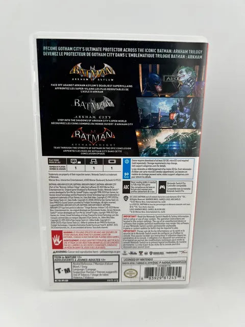 Batman: Arkham Trilogy Nintendo Switch