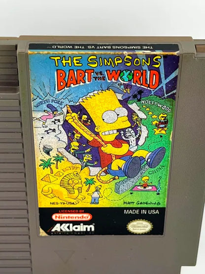 The Simpsons Bart vs the World Nintendo NES