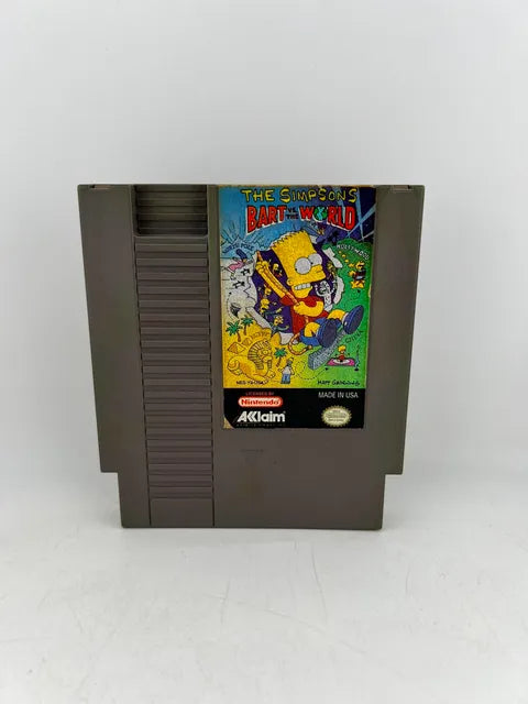 The Simpsons Bart vs the World Nintendo NES