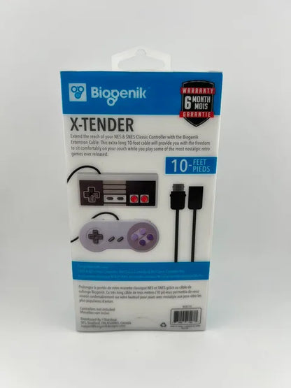 Biogenik X-Tender 10ft Controller Extension Cable for NES SNES Classic Wii U
