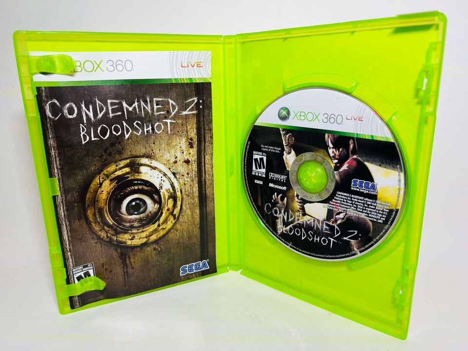 CONDEMNED 2 BLOODSHOT XBOX 360 X360 - jeux video game-x