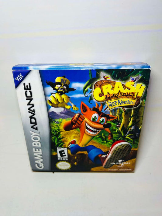 CRASH BANDICOOT THE HUGE ADVENTURE EN BOITE GAME BOY ADVANCE GBA - jeux video game-x