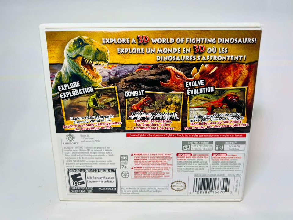 BATTLE OF GIANTS: DINOSAURS 3D NINTENDO 3DS - jeux video game-x