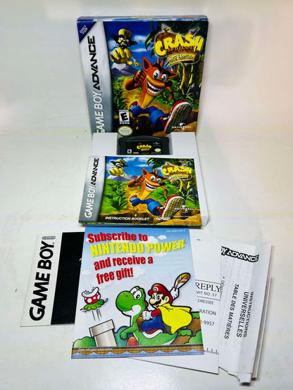 CRASH BANDICOOT THE HUGE ADVENTURE EN BOITE GAME BOY ADVANCE GBA - jeux video game-x