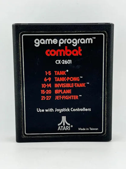 Combat Text Label Atari 2600