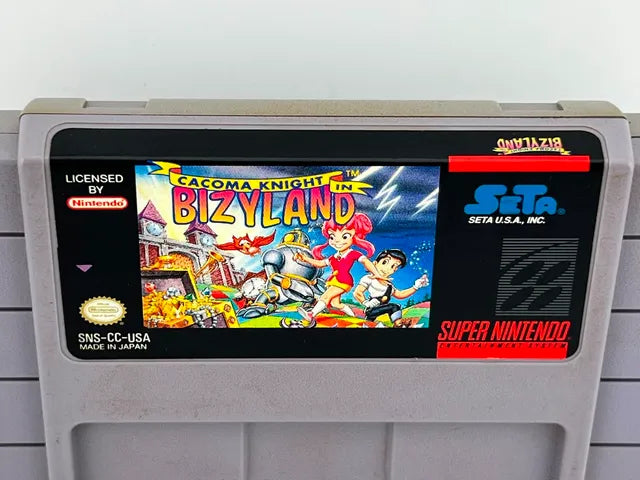 Cacoma Knight In Bizyland Super Nintendo Snes