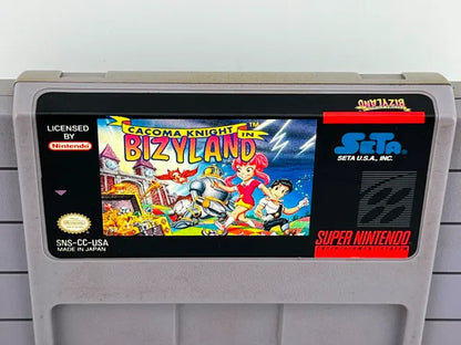 Cacoma Knight In Bizyland Super Nintendo Snes
