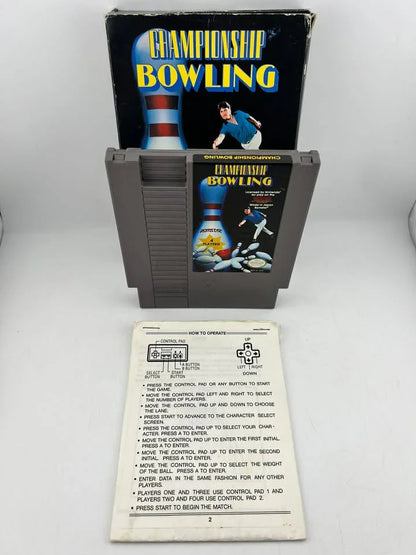 Championship Bowling Nintendo Nes