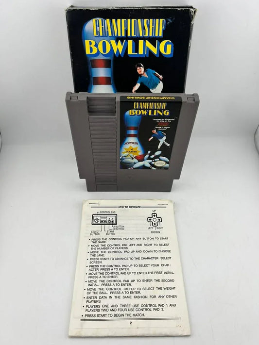 Championship Bowling Nintendo Nes