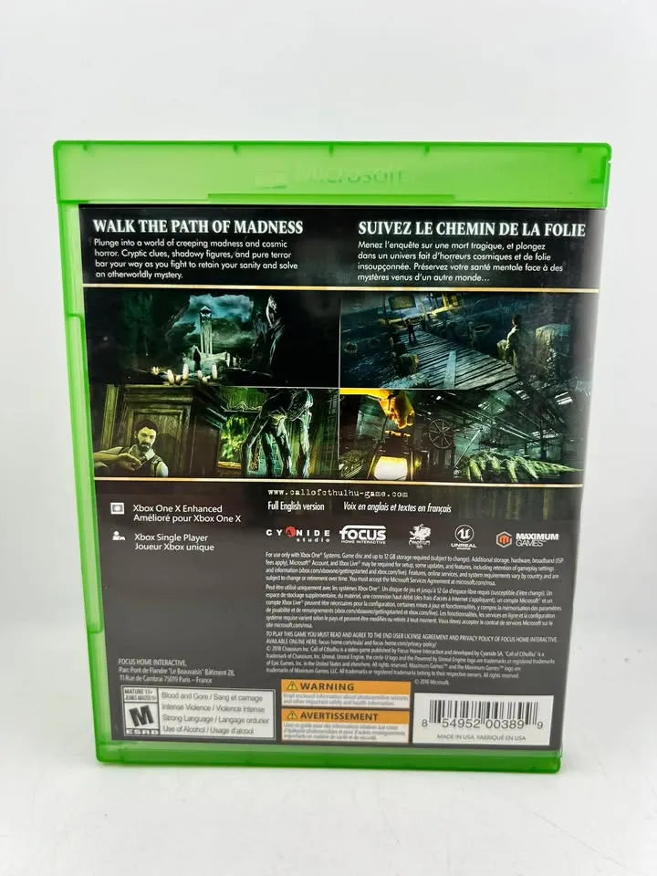 Call of Cthulhu Xbox One Xone