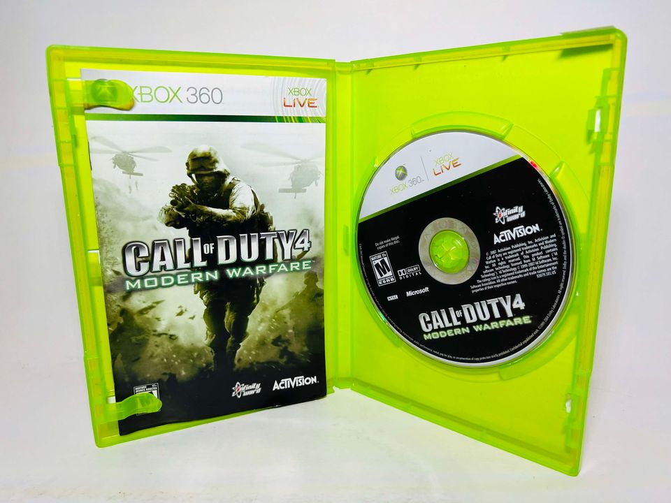 CALL OF DUTY 4 MODERN WARFARE MW GAME OF THE YEAR GOTY XBOX 360 X360 - jeux video game-x