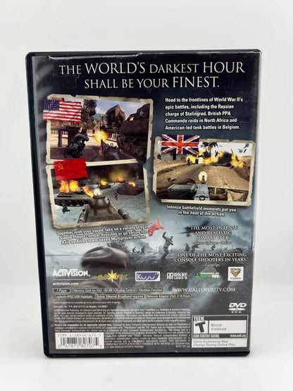 Call of Duty Finest Hour Greatest Hits Playstation 2 PS2