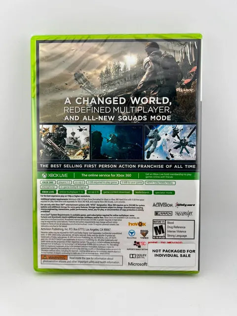 Call of Duty Ghosts Xbox 360 X360