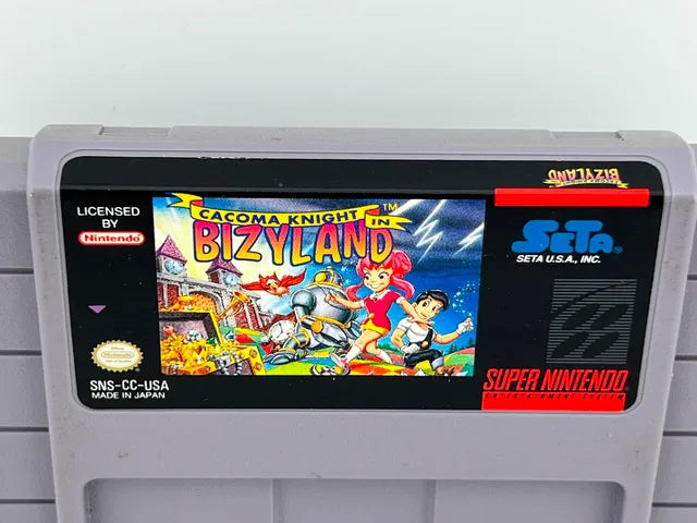 Cacoma Knight In Bizyland Super Nintendo Snes