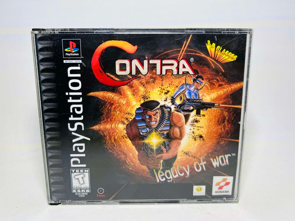 Contra Legacy of War glasses PLAYSTATION PS1 - jeux video game-x