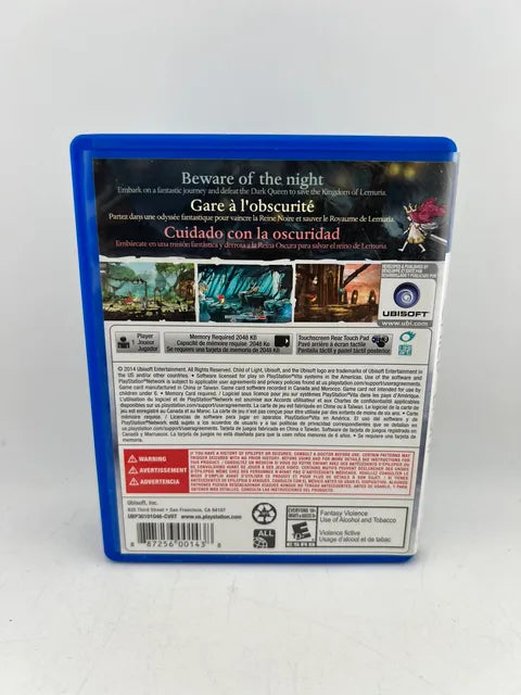 Child of Light Playstation Vita
