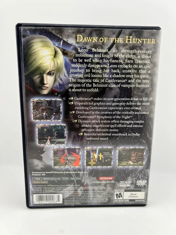 Castlevania Lament of Innocence Playstation 2 PS2