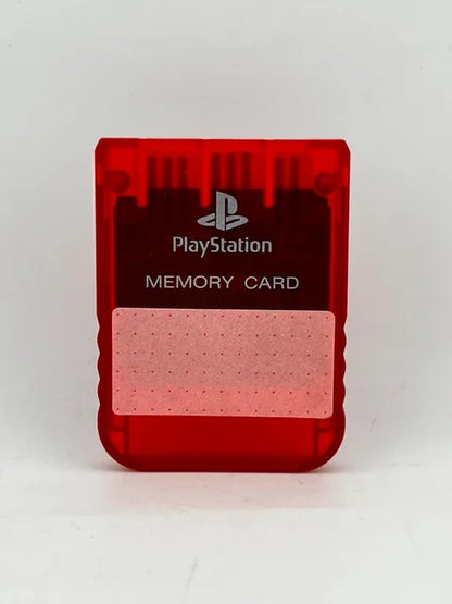 Carte Memoire Rouge Transparente Playstation Ps1 Officielle