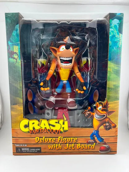 Figurine Crash Bandicoot Deluxe Action Figure with Jet Board NECA