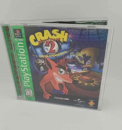 Crash Bandicoot 2 Cortex Strikes Back Greatest Hits Playstation PS1