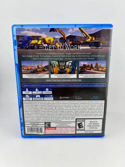 Construction Simulator Playstation 4 PS4