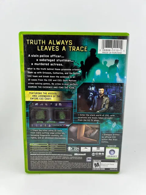 CSI Crime Scene Investigation Xbox