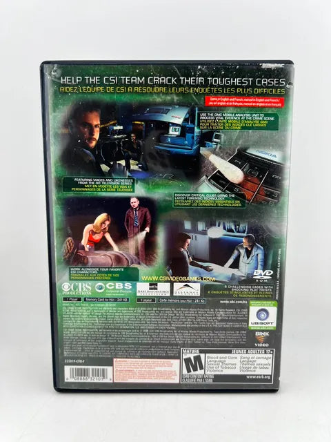 CSI 3 Dimensions of Murder Playstation 2 PS2