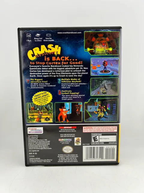 Crash Bandicoot The Wrath of Cortex Player's Choice Nintendo Gamecube NGC