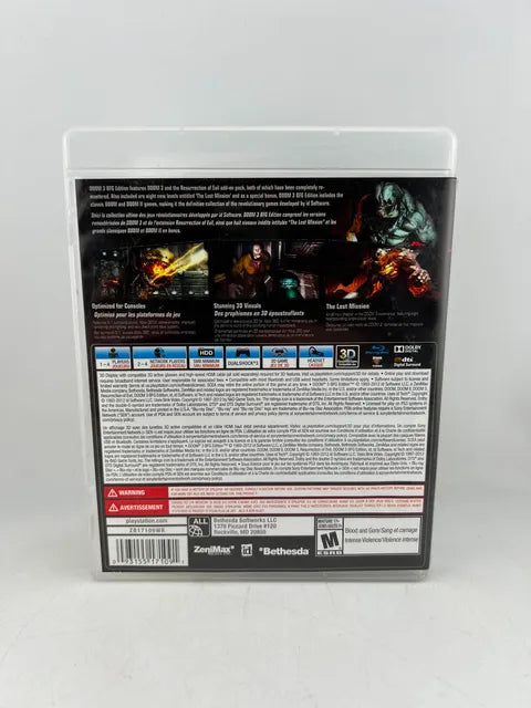 Doom 3 BFG Edition Playstation 3 PS3