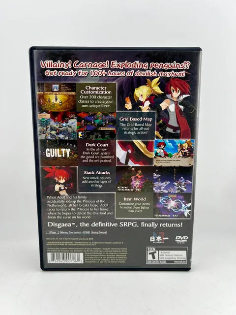 Disgaea 2 Cursed Memories Playstation 2 PS2