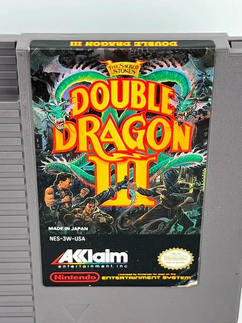Double Dragon III 3 The Sacred Stones Nintendo NES